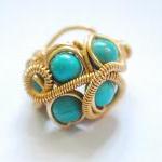 Wire Wrapped Turquoise Ring